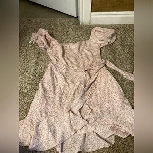 Floral Princess Polly tie dress